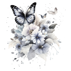 snappint_watercolour_magical_themed_butterflies_with_gray_and_b_7b634217-96a8-4c6f-8f09-8f423a16a2b0