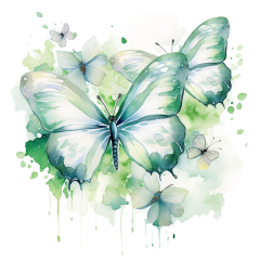 snappint_watercolour_magical_themed_butterflies_with_light_gree_3ac6a4fe-1575-410d-a760-06acf4cc3c0f