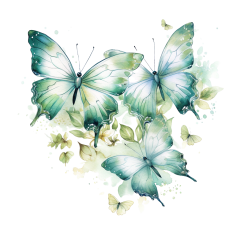 snappint_watercolour_magical_themed_butterflies_with_light_gree_d8245fff-3037-4f5f-87d0-2ffb1d083d11