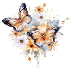 snappint_watercolour_magical_themed_butterflies_with_orange_whi_405b8b2e-2094-41ef-9472-d1e2f708c43c