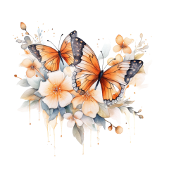 snappint_watercolour_magical_themed_butterflies_with_orange_whi_a2bb7b78-c355-4fc8-b7fd-e3c7d37de066
