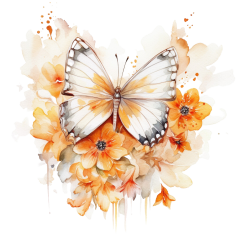 snappint_watercolour_magical_themed_butterflies_with_orange_whi_c3b6f92a-095e-4fee-889a-705124ecfced
