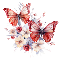 snappint_watercolour_magical_themed_butterflies_with_red_white__c4aecab6-a92d-4bcb-9b54-b1a89a3588fc