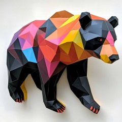 0006-Asiatic-Black-Bear-Origami
