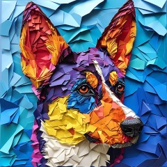 0009-Australian-Cattle-Dog-Origami