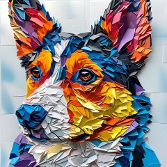 0011-Australian-Cattle-Dog-Origami