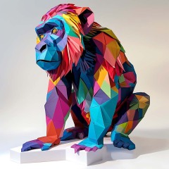 0045-Baboon-Origami