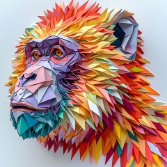 0046-Baboon-Origami