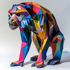 0048-Baboon-Origami