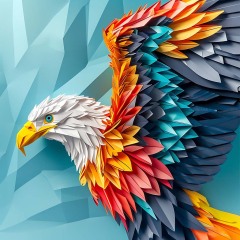 0057-Bald-eagle-Origami