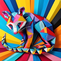 0061-Banded-Palm-Civet-Origami