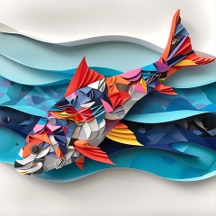 0073-Barracuda-Origami